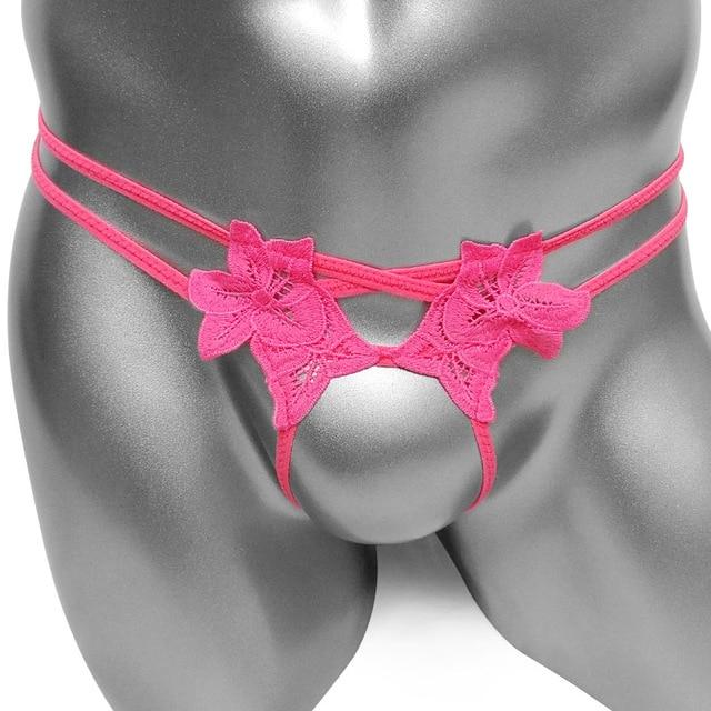 Open Crotch Flower Thong - Image 6