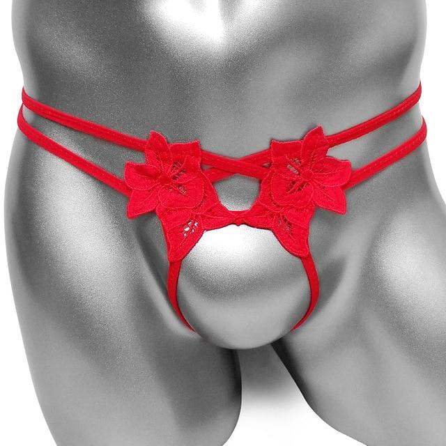 Open Crotch Flower Thong - Image 8