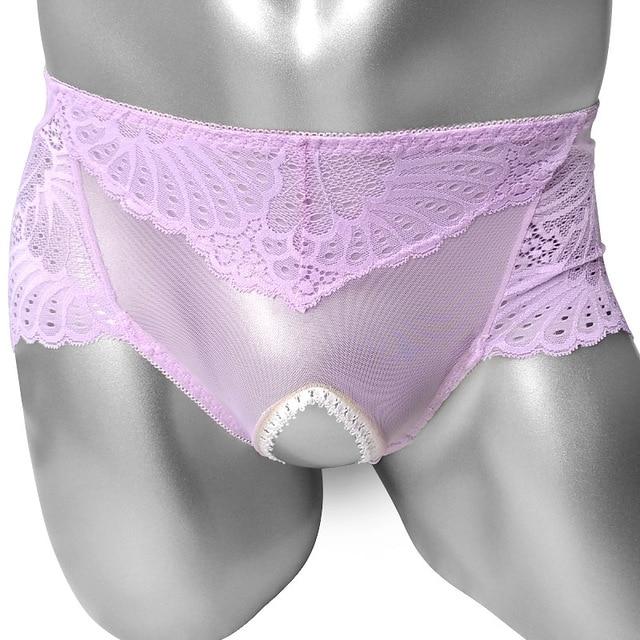 Open Crotch Lace Panties - Image 6