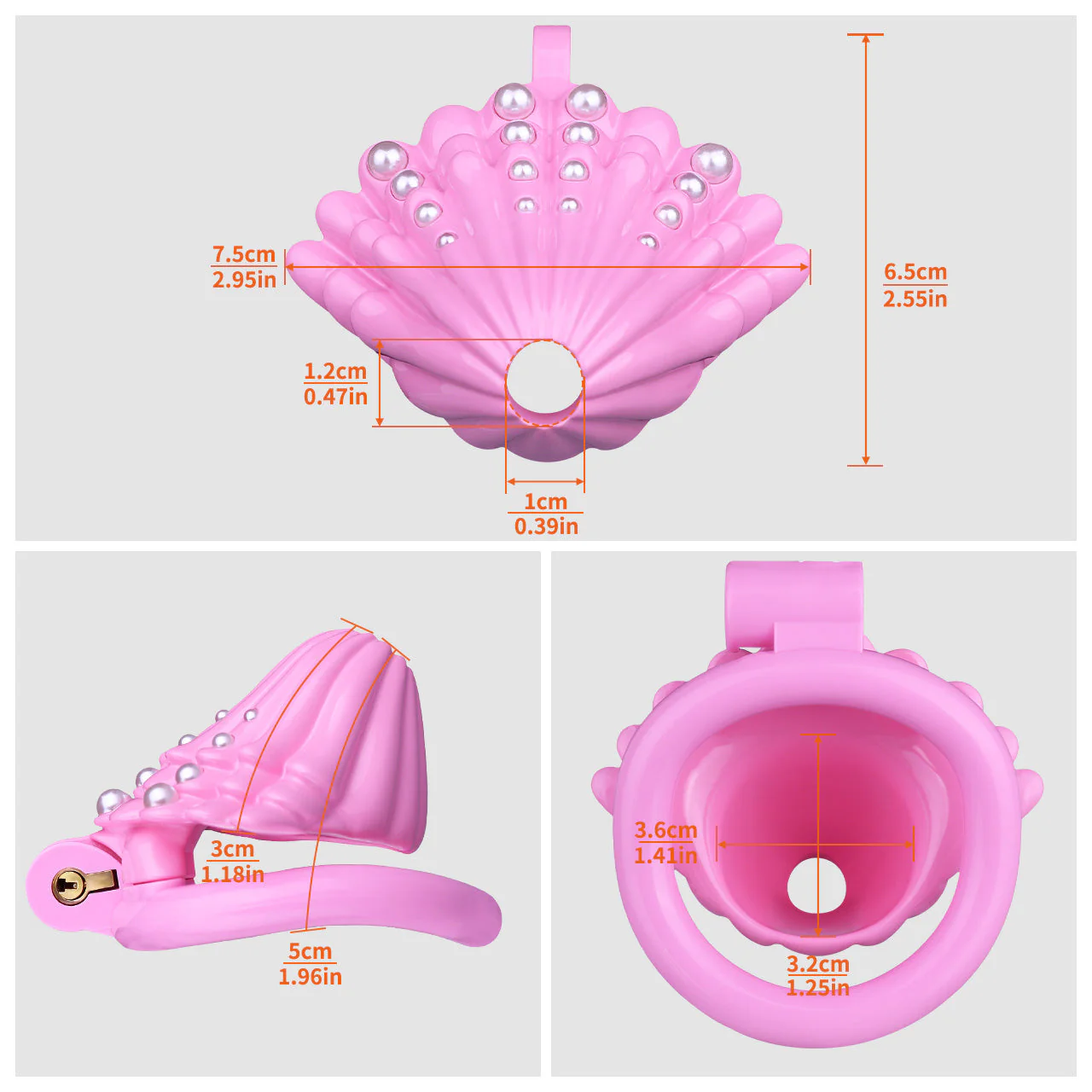 Pearl-Adorned Chastity Cage - Image 11