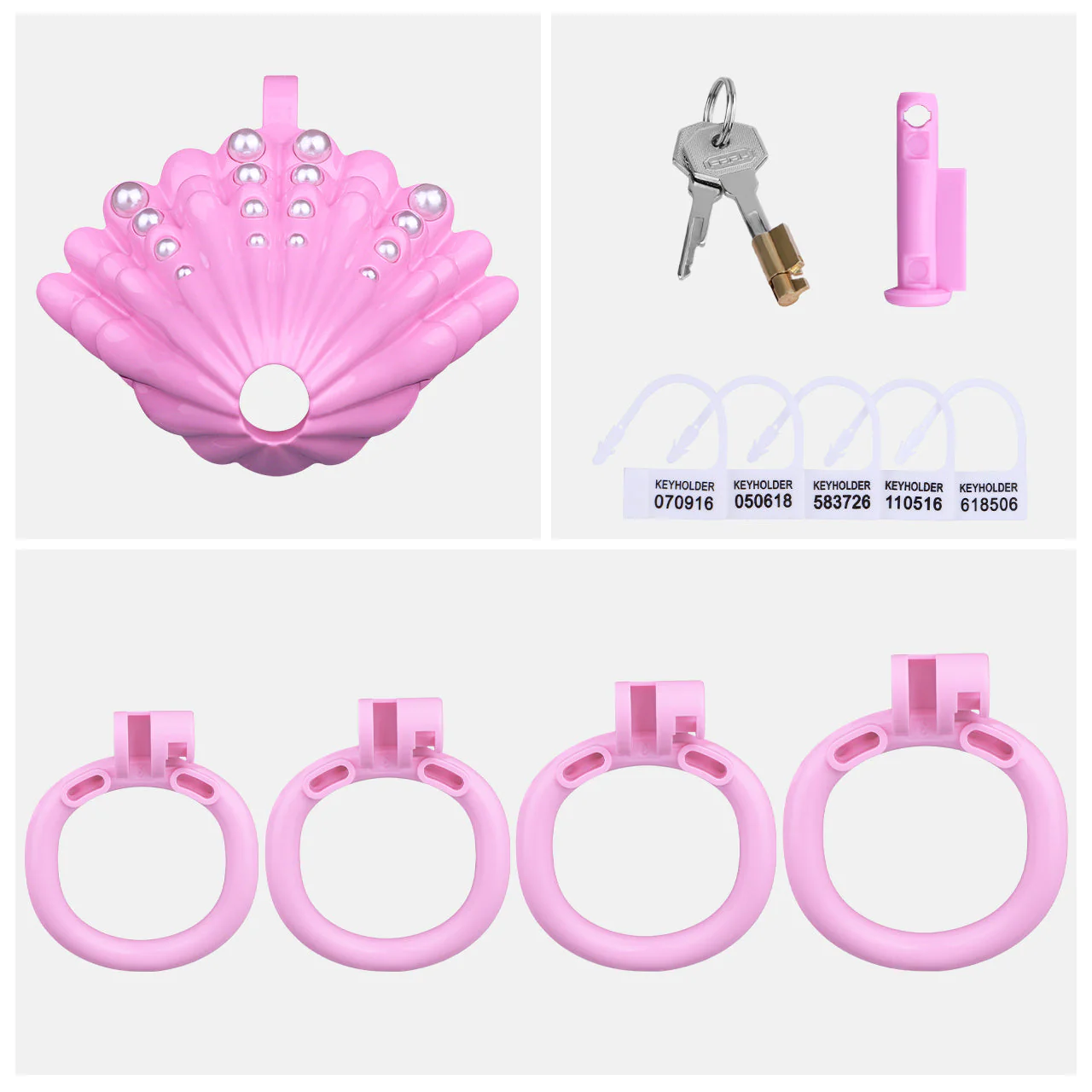 Pearl-Adorned Chastity Cage - Image 12