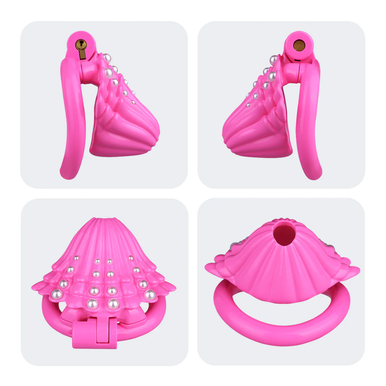 Pearl-Adorned Chastity Cage - Image 17