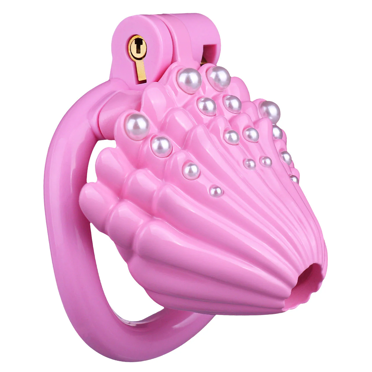 Pearl-Adorned Chastity Cage - Image 2