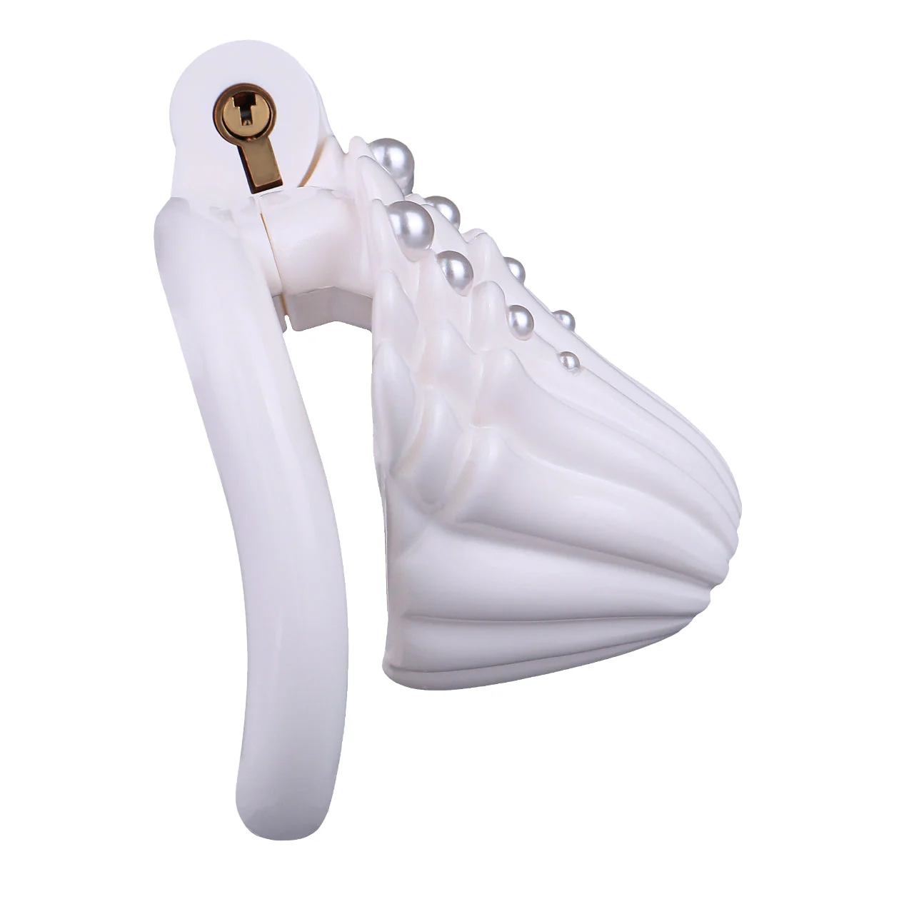Pearl-Adorned Chastity Cage - Image 8