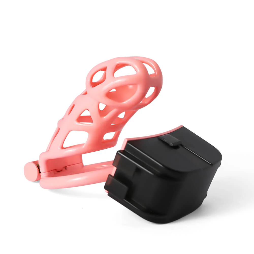 Pink Electric Shock Mamba Chastity Cage - Image 3