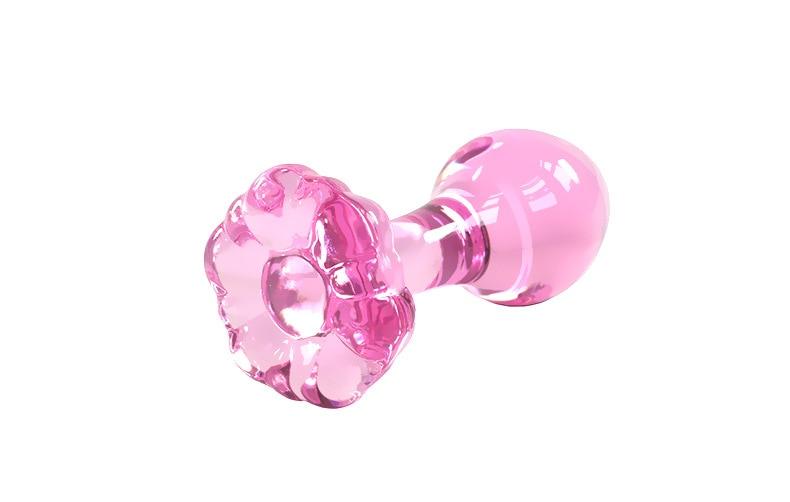 Pink Glass Anal Plug - Image 4