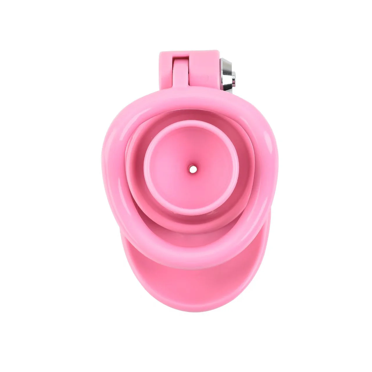Pink Push-Button Chastity Cage - Image 10