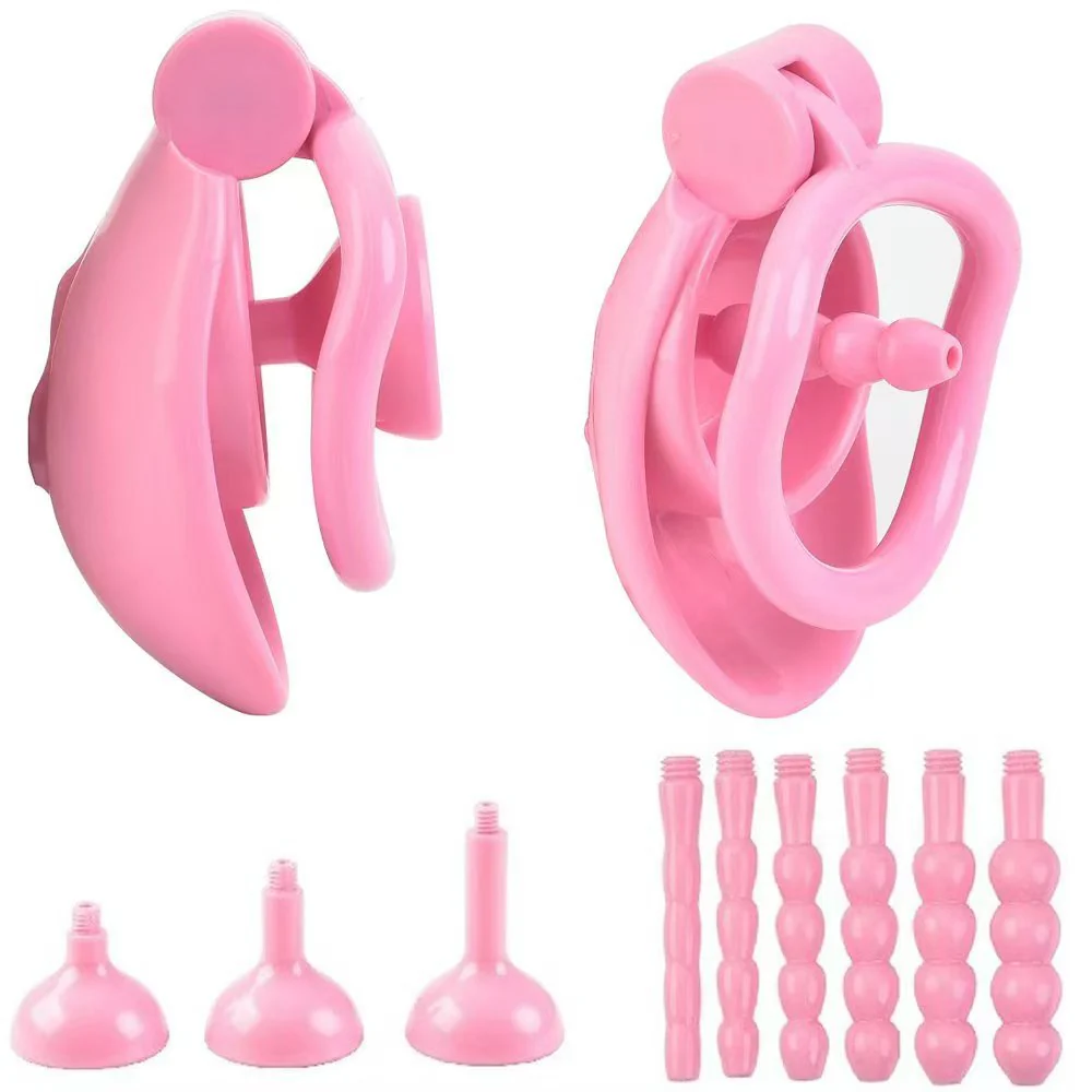 Pink Push-Button Chastity Cage - Image 5