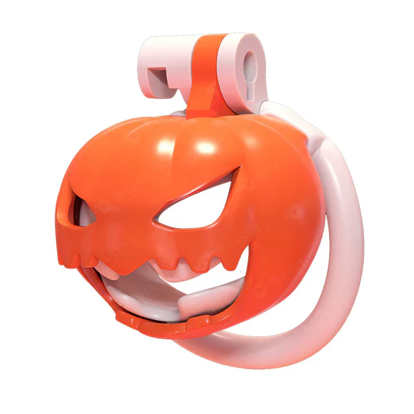 Pumpkin Halloween Chastity Cage