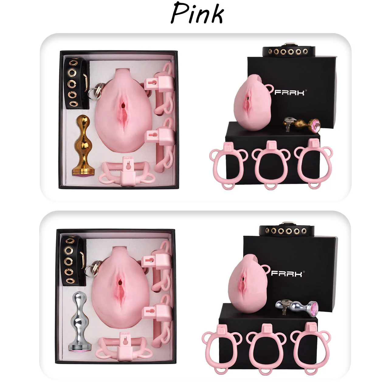 Pussy Chastity Cage With Wearable Butt Plug - Image 5