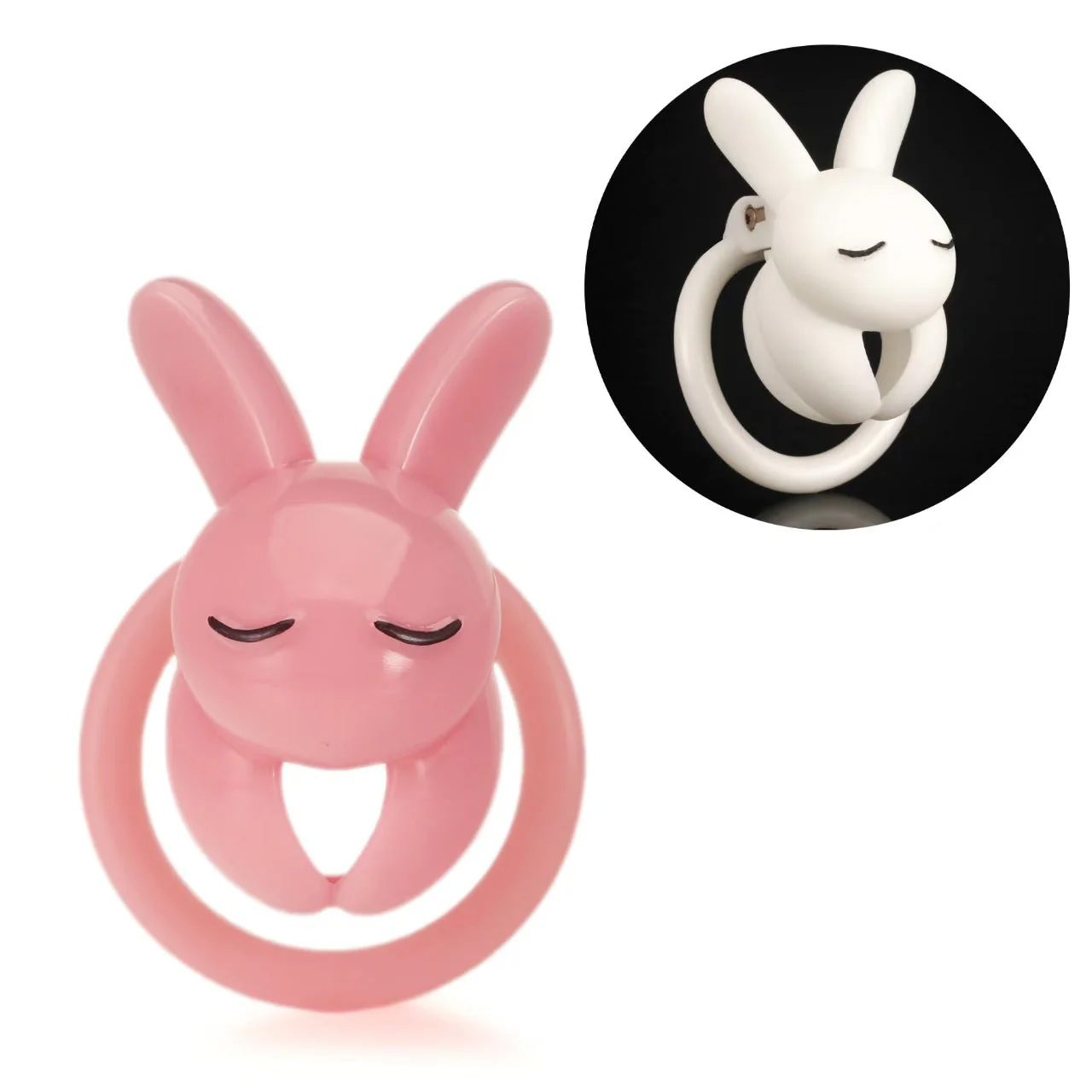Rabbit Shaped Chastity Cage