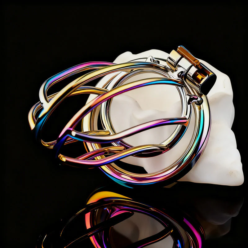 Rainbow Small Banana Chastity Lock - Image 2