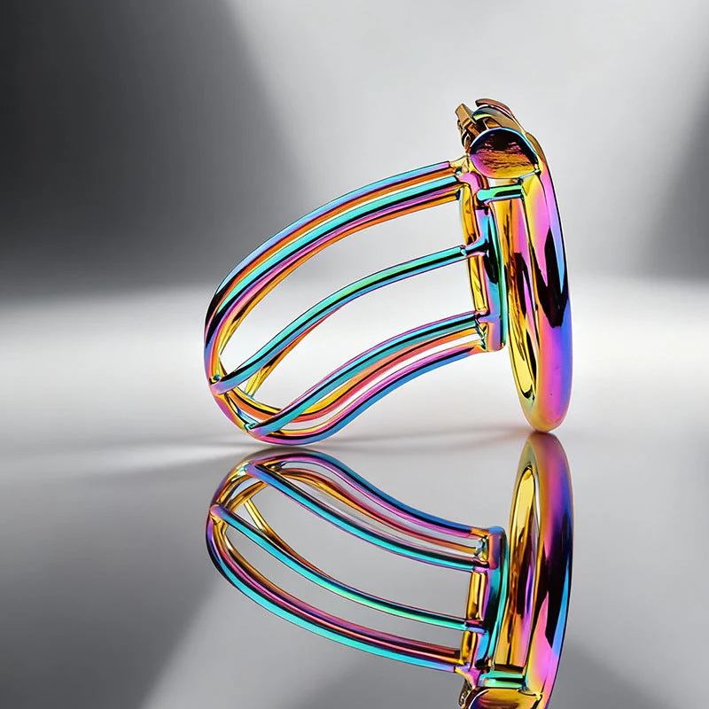 Rainbow Small Banana Chastity Lock - Image 4