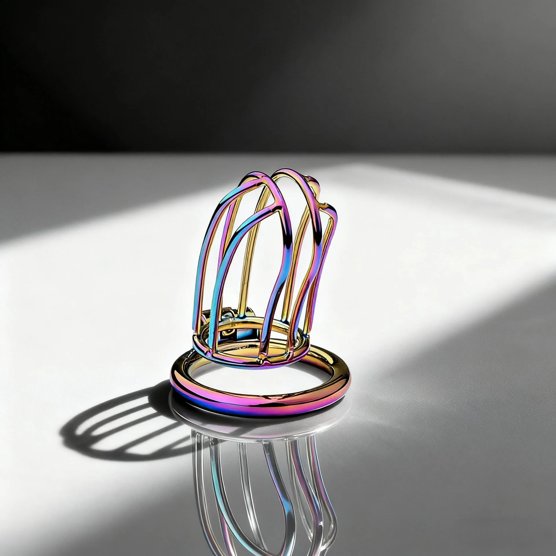 Rainbow Small Banana Chastity Lock - Image 7