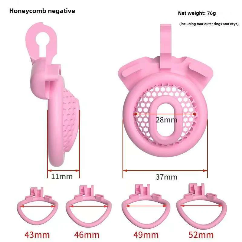 Reticular Pink Slave Chastity Devices - Image 6