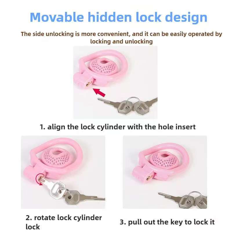 Reticular Pink Slave Chastity Devices - Image 8