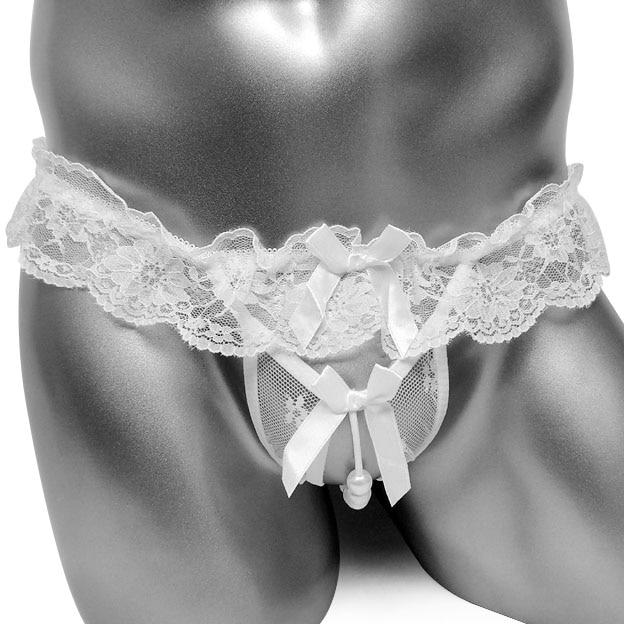 Ruffled Sissy Thong w/ Bows - Image 5