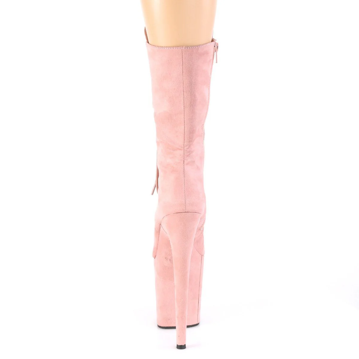 Seductive-1050 Exotic Boot | Pink Faux Suede - Image 4