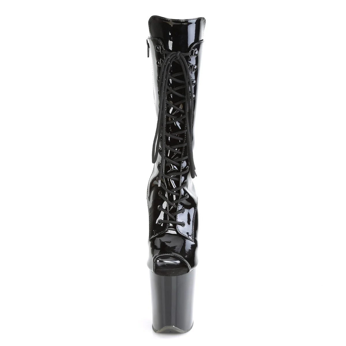 Seductive-1051 Exotic Boot | Black Patent - Image 2