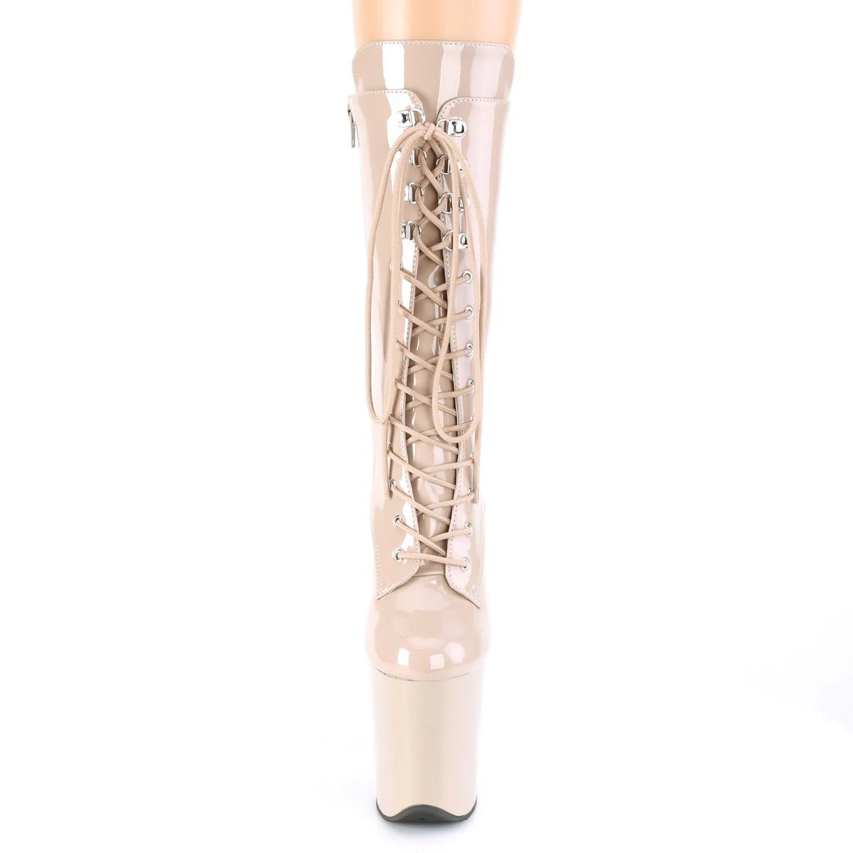 Seductive-6702 Exotic Boot | Nude Patent - Image 2
