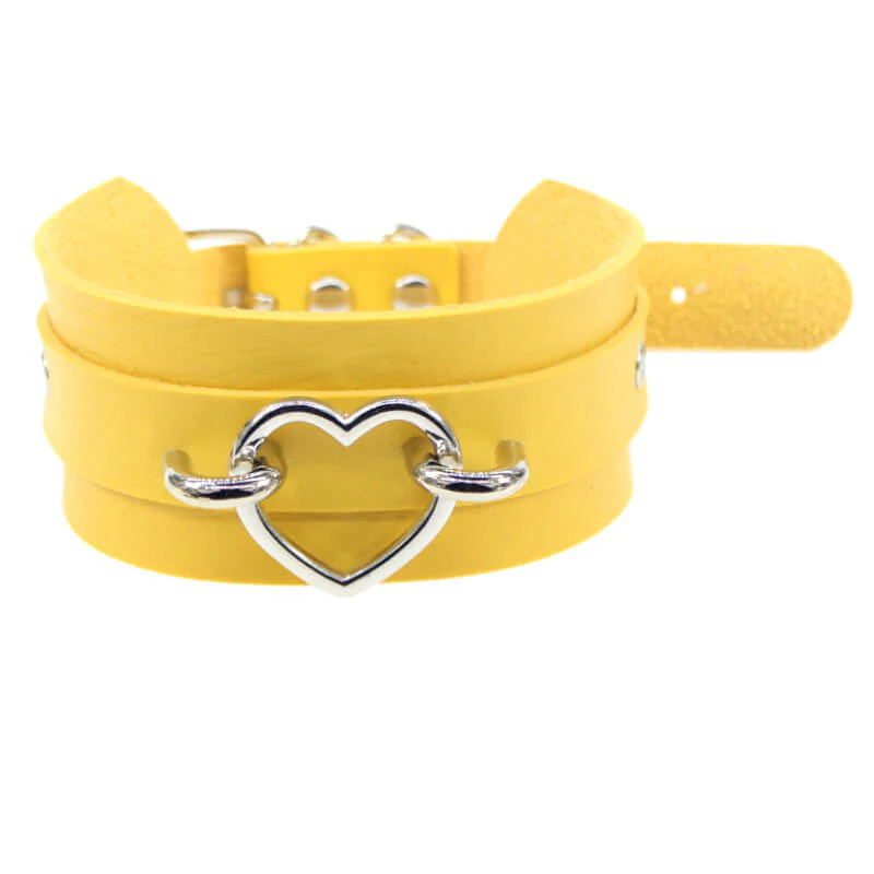 Sexy silver peach heart necklace neck cover - Image 7