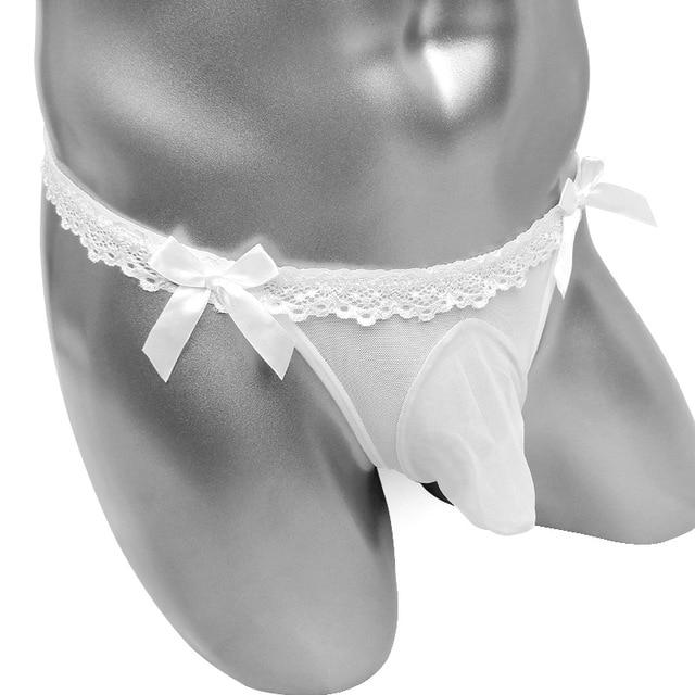 Lace Sissy Pouch Panties - Image 4