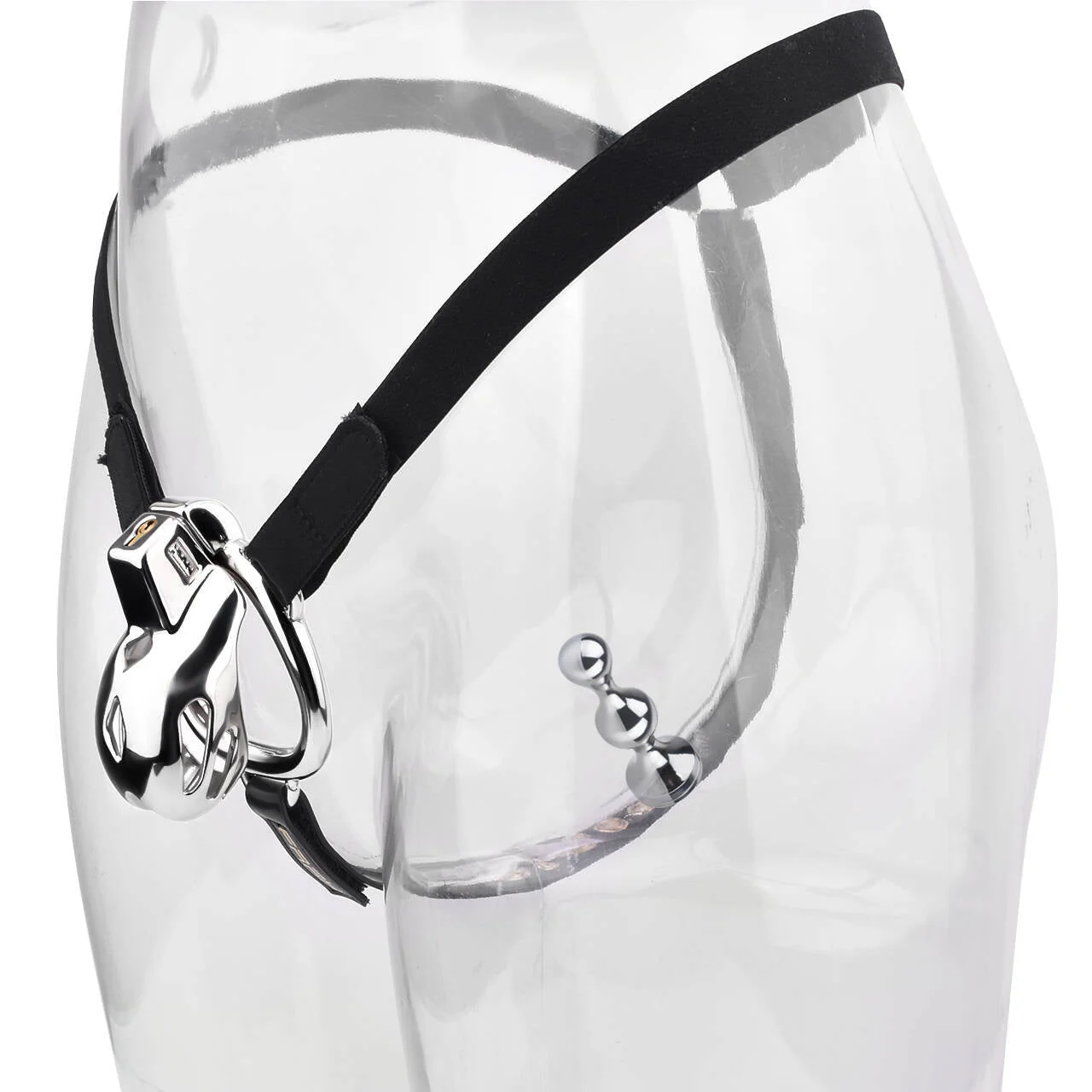 Short Smooth Stainless Steel Mamba Cage with Belt 2026 Edition - Image 2