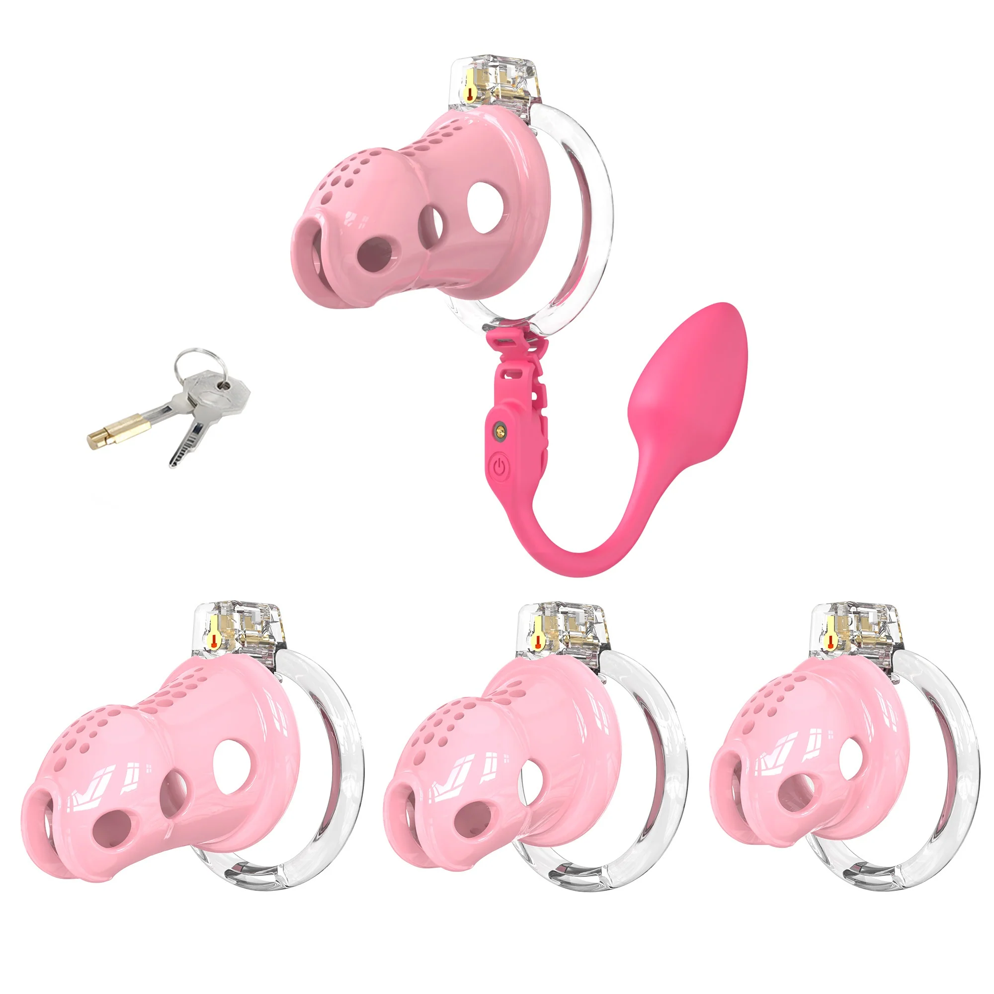Silicone Chastity Cage with Remote Control Anal Plug - Image 8