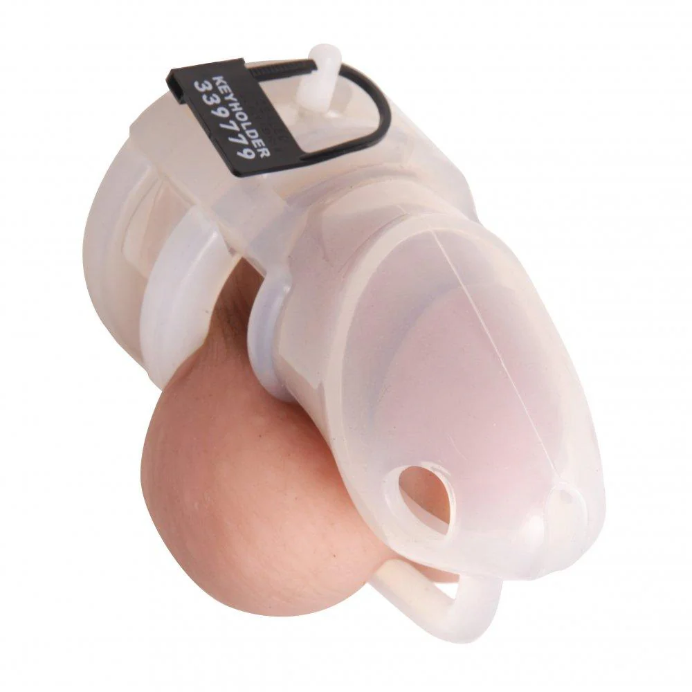 Sado Chamber Silicone Male Chastity Device 4.35 inches - Image 3