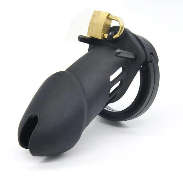 Silicone Sissy Male Chastity Device 2.76 inches and 3.74 inches long - Image 8