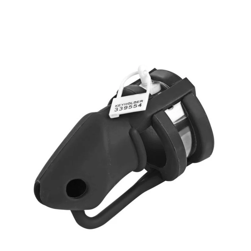 Silicone Penis Cage Soft Rubber Bound Chastity Device - Image 5
