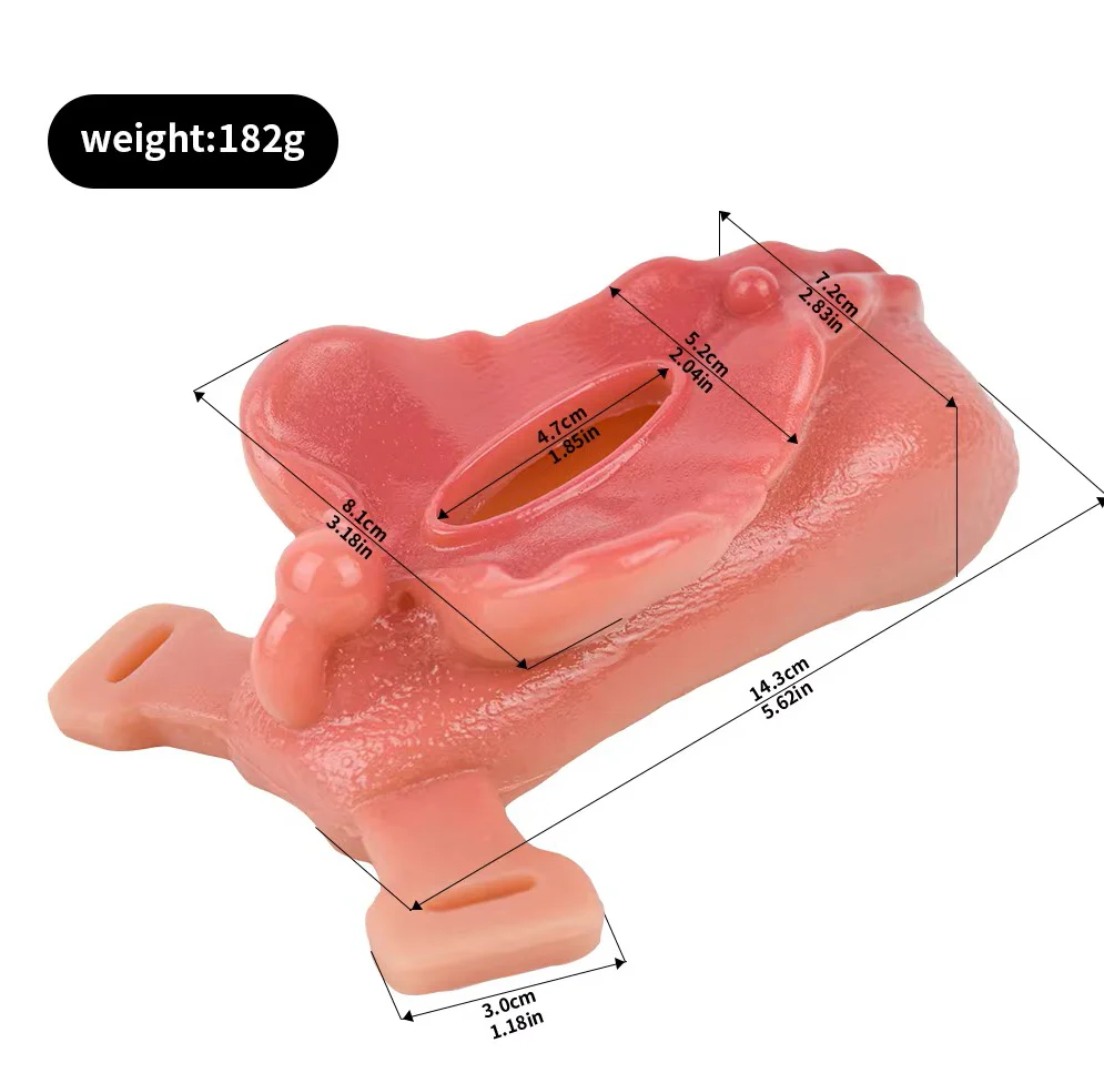 Silicone Sissy Chastity Toy with Belt - Image 3