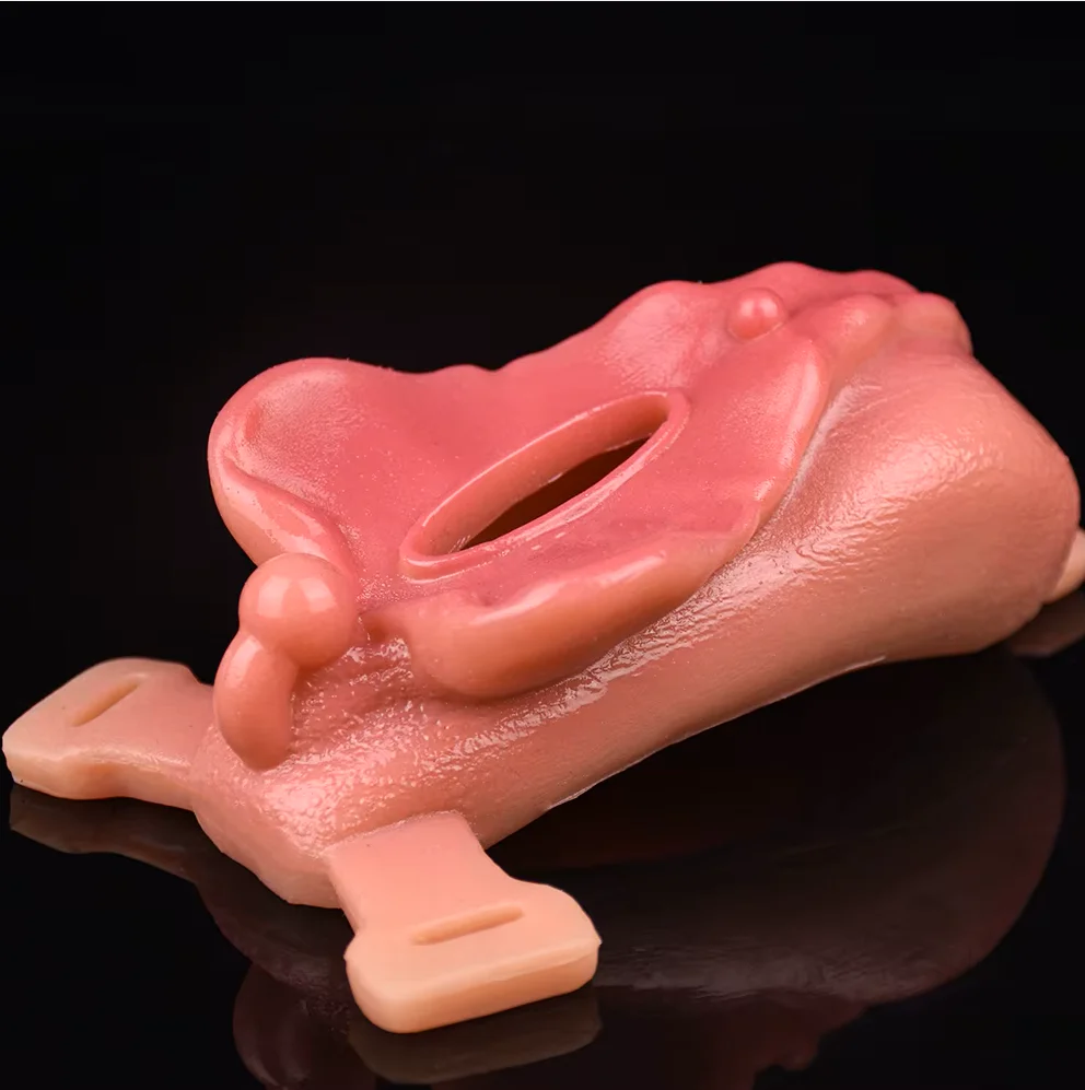 Silicone Sissy Chastity Toy with Belt - Image 4