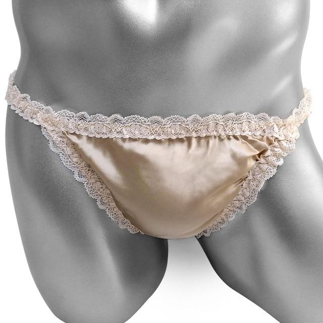 Sissy Pouch Panties Ruffles Lace Briefs Underwear - Image 6