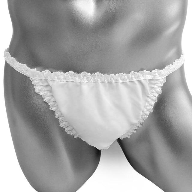 Sissy Pouch Panties Ruffles Lace Briefs Underwear - Image 8