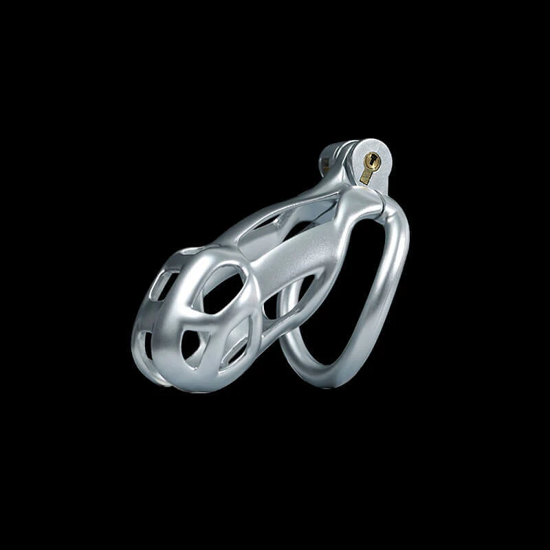 Silver Mamba Chastity Cage Kit 1.77 To 4.13 Inches Long - Image 5