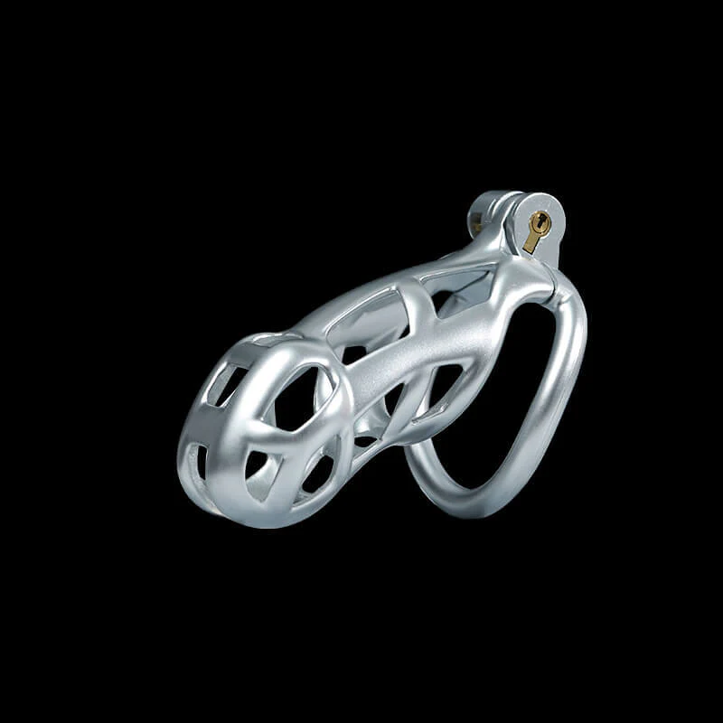 Silver Mamba Chastity Cage Kit 1.77 To 4.13 Inches Long - Image 6