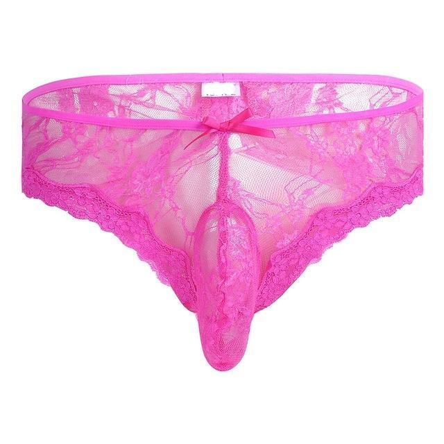Sissy Lace Open Butt Panties