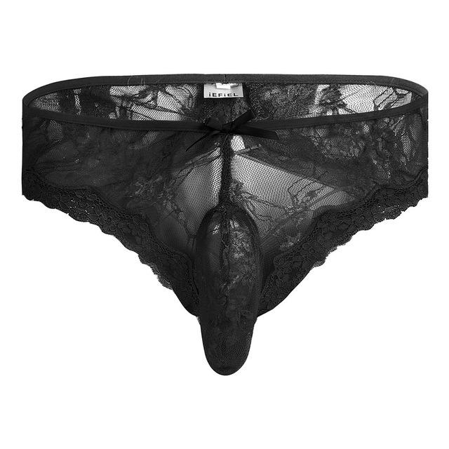 Sissy Lace Open Butt Panties - Image 2