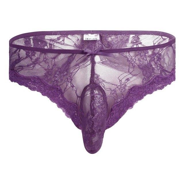Sissy Lace Open Butt Panties - Image 3