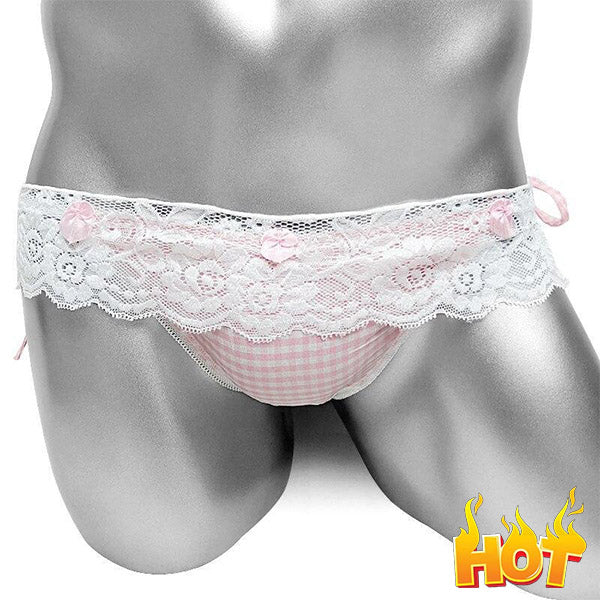 Mens Lace-up Sissy Panties - Image 3