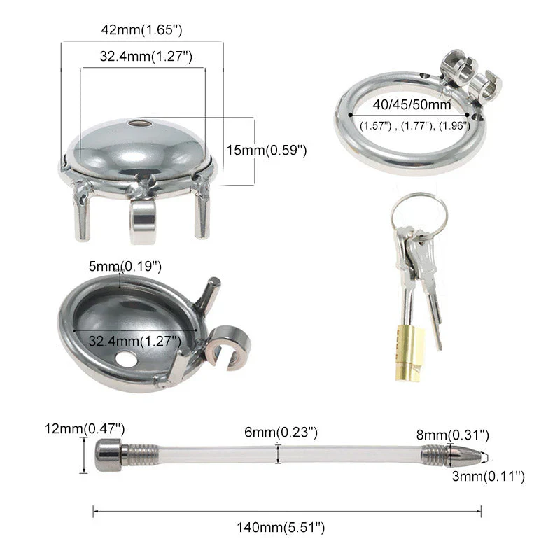 Small Chastity Cage With Urethral - Image 5