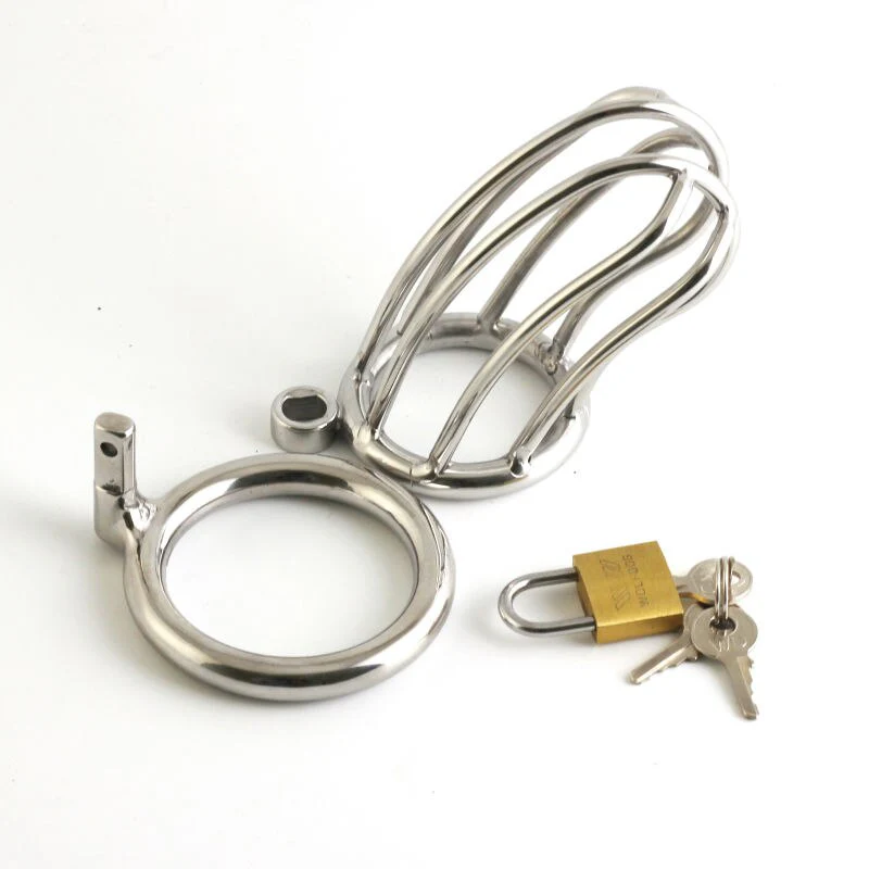 SMALL METAL COCK CAGE 3.15 INCHES LONG - Image 2