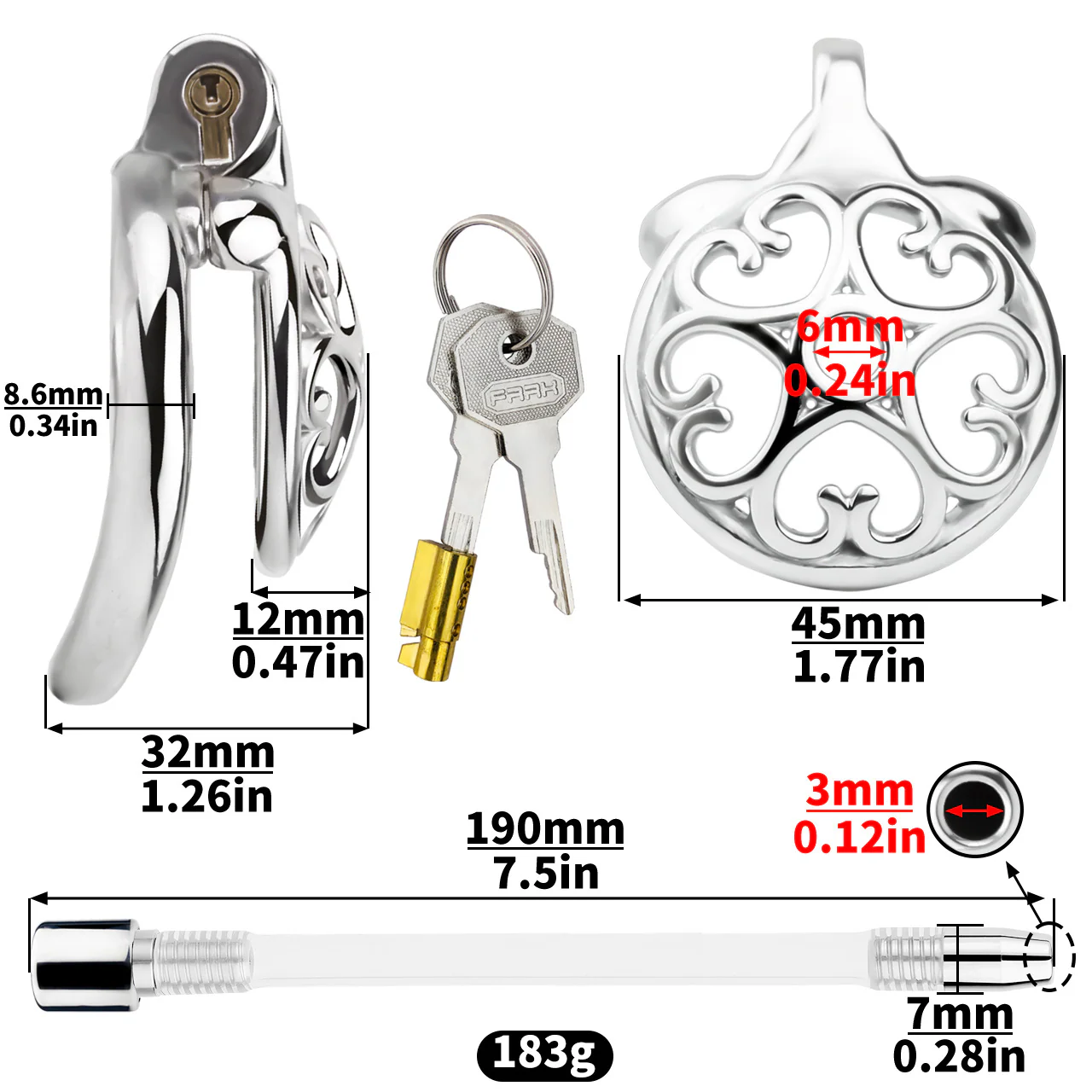 Small Steel Chastity Cage - Image 10