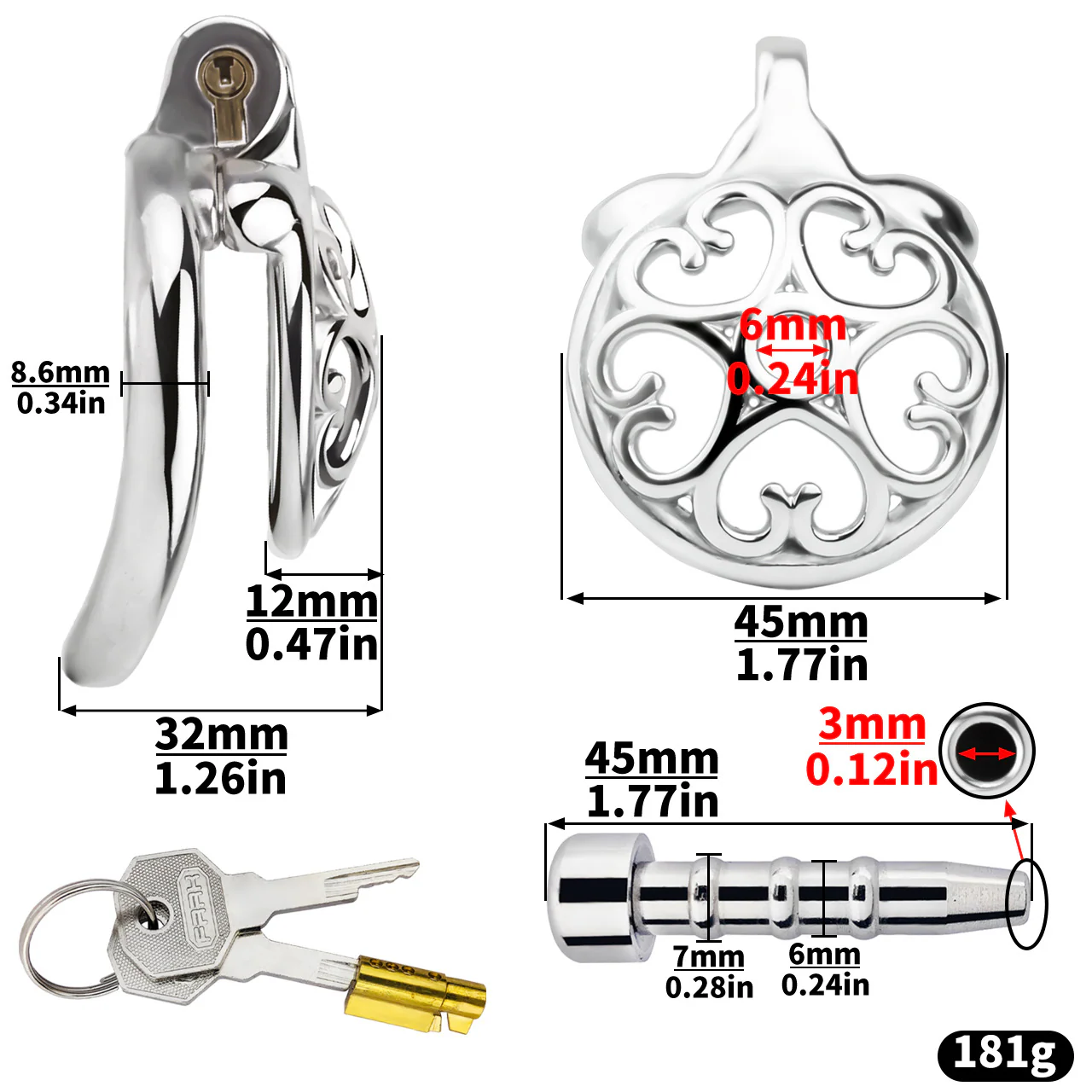 Small Steel Chastity Cage - Image 11