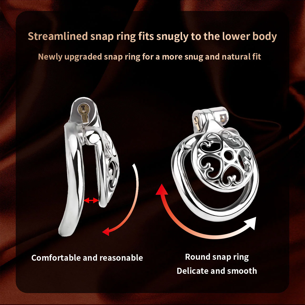 Small Steel Chastity Cage - Image 13