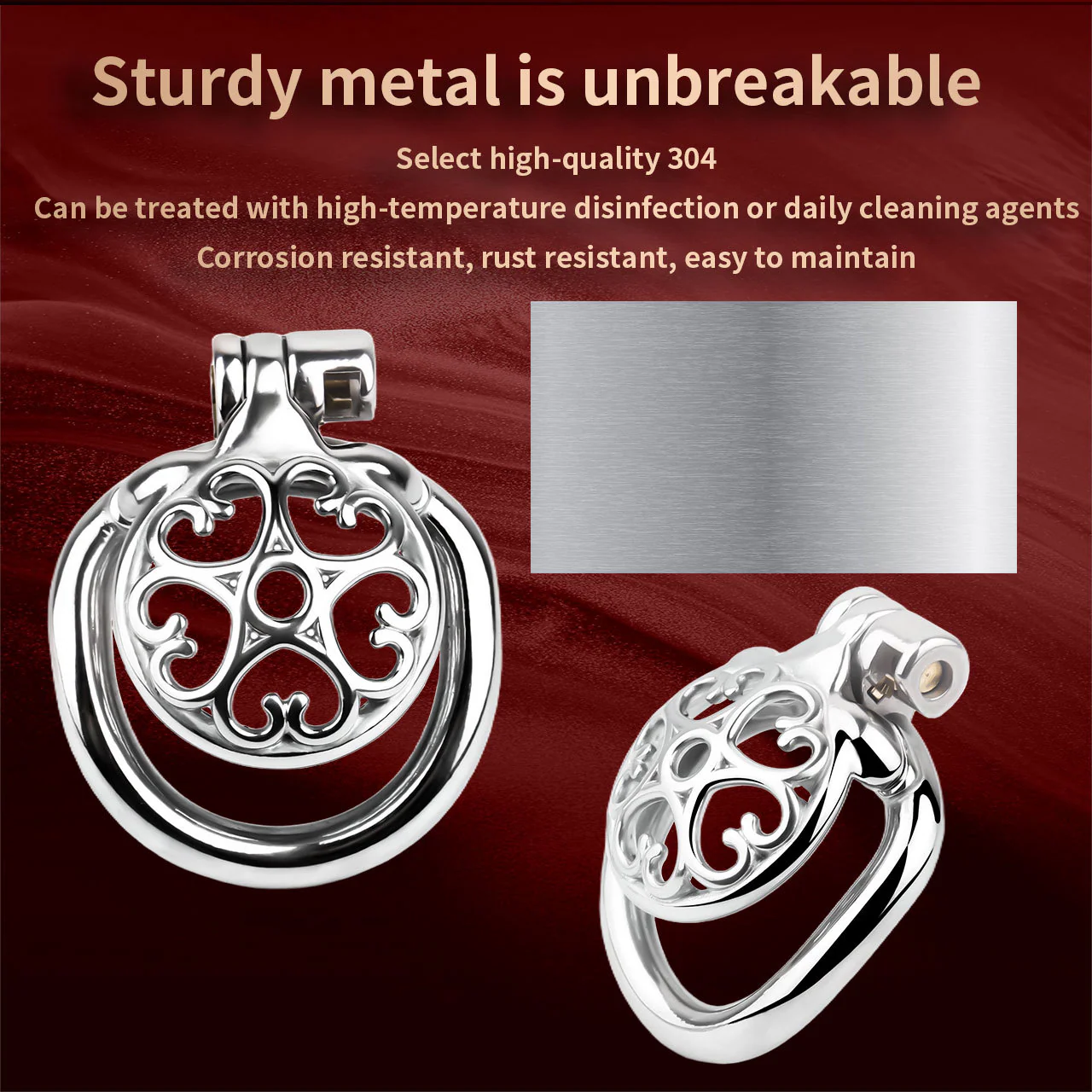 Small Steel Chastity Cage - Image 17