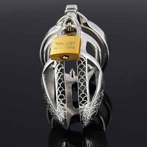 Metal Chastity Cage Snakeskin - Image 3