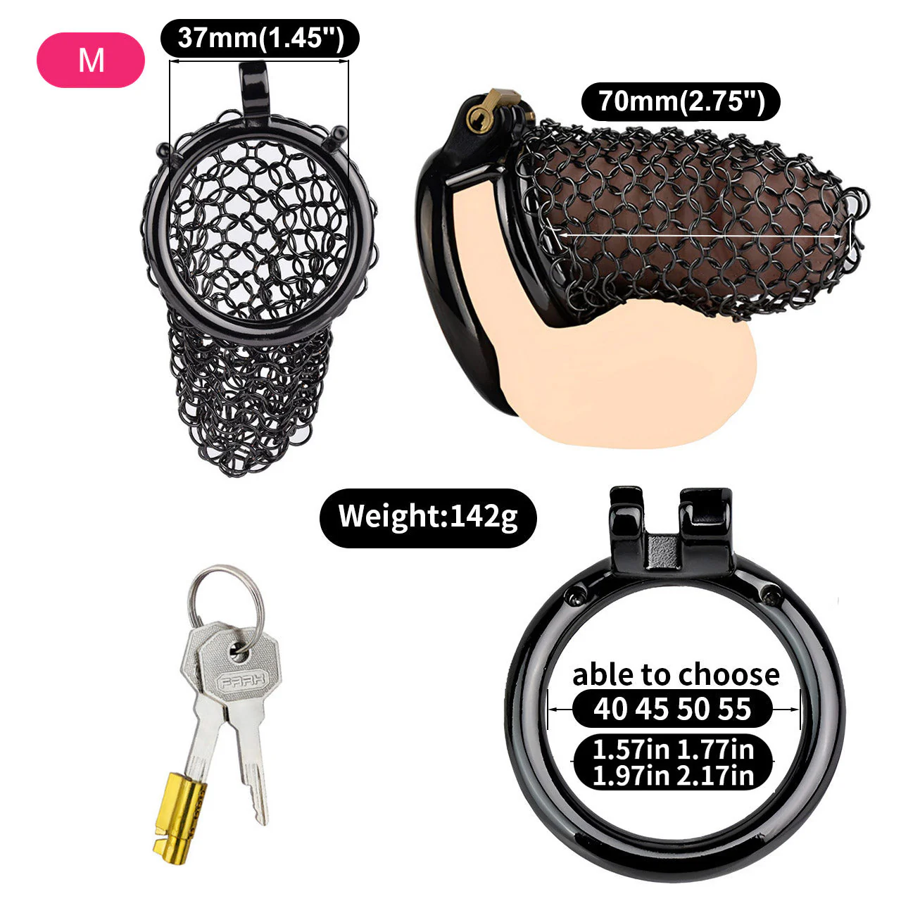Soft Armor Chastity Cage - Image 5