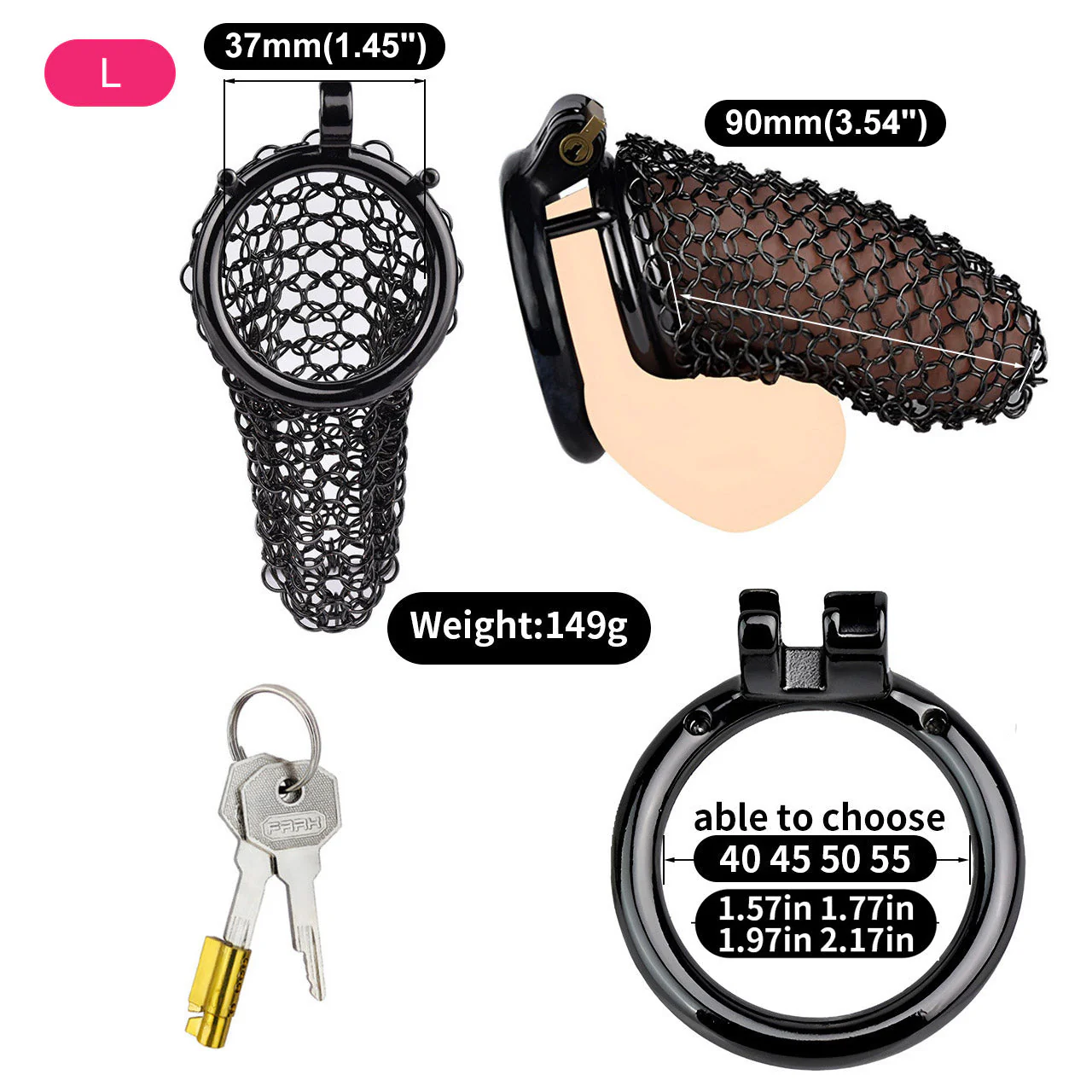 Soft Armor Chastity Cage - Image 6